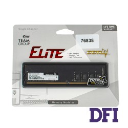 Модуль памяти DDR4 8GB 2666Mhz PC4-21300 Team Elite series, 1.2V, CL19 (TED48G2666C1901)