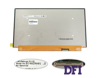 Матрица 14.0 B140ZAN01.2 (3840*2160, 40pin(eDP, IPS), LED, SLIM(без планок и ушек), матовая, разъем справа внизу) для ноутбука