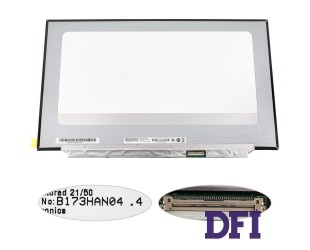 Матрица 17.3 B173HAN04.4 (1920*1080, 40pin(eDP, IPS, 144HZ, 300cd/m2, 72% NTSC), LED, SLIM(без планок и ушек), матовая, разъем справа внизу) для ноутбука