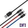 Автомобильное зарядное устройство Baseus Digital Display Dual USB 4.8A 24W (Colors 3-in-1) (Cable USB 1.2M) Black Suit Grey