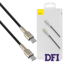 Кабель Baseus Cafule Series Metal Data Cable Type-C to Type-C 100W 2m Black