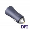 Автомобильное зарядное устройство Baseus Golden Contactor Pro Dual Quick Charger Car Charger U+C 40W Dark Gray