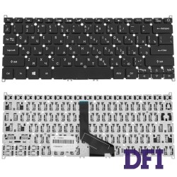 Клавіатура для ноутбука ACER (AS: SF314-42, SF314-57) rus, black, без кадру