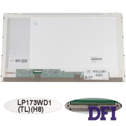 Матриця 17.3 LP173WD1-TLH8 (1600*900, 40pin, LED, NORMAL, глянець, роз'єм зліва внизу) для ноутбука (renew)