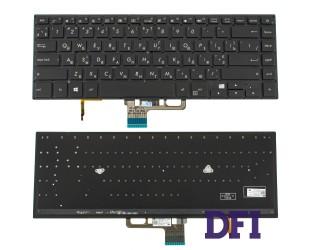 Клавиатура для ноутбука ASUS (UX550 series) ukr, black, без фрейма, подсветка клавиш