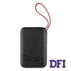 Універсальна мобільна батарея Baseus Mini S Digital Display 3A Power Bank 10000mAh Black (With IP Cable) (PPXF-E01)