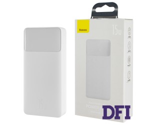 Универсальная мобильная батарея Baseus Bipow Digital Display Power bank, 20000mAh, 15W, White (PPDML-J02)