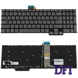 Клавіатура для ноутбука LENOVO (IdeaPad: 5-16 series), rus, black, без кадру, підсвічування клавіш (оригінал)