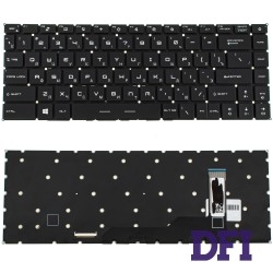 Клавиатура для ноутбука MSI (GS66, GE66) rus, black, без фрейма, подсветка клавиш RGB (ОРИГИНАЛ)