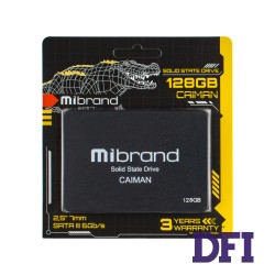Жесткий диск 2.5 SSD  128Gb Mibrand Caiman Series, MI2.5SSD/CA128GBST, 3D TLC, SATA-III 6Gb/s, зап/чт. - 460/550мб/с