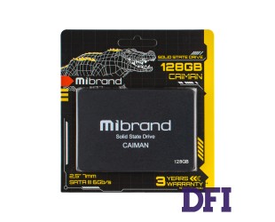Жесткий диск 2.5 SSD  128Gb Mibrand Caiman Series, MI2.5SSD/CA128GBST, 3D TLC, SATA-III 6Gb/s, зап/чт. - 460/550мб/с