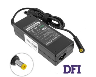 Блок питания для ноутбука ACER 19V, 4.74A, 90W, 5.5*1.7мм, 3 holes, L-образный разъём, (Replacement AC Adapter) black (без кабеля!)