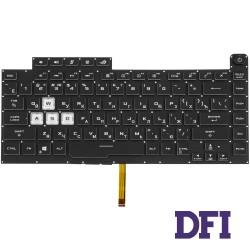Клавіатура для ноутбука ASUS (G531 series) rus, black, без фрейма, підсвічування клавіш (RBG 16 pin)