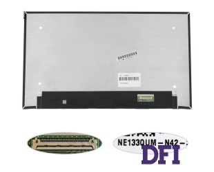 Матриця 13.3 NE133QUM-N42 (3840 * 2160, 40pin (eDP, IPS), LED, SLIM (без додаткової панелі), глянець, роз'єм справа внизу) для ноутбука