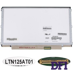 Матрица 12.5 LTN125AT01 (1366*768, 40pin, LED, SLIM (горизонтальные ушки), матовая, разъем справа внизу) для ноутбука