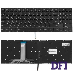 Клавіатура для ноутбука LENOVO (Legion: Y530-15) rus, black, без фрейма, підсвічування клавіш(black bezzel)