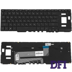 Клавиатура для ноутбука ASUS (GX551 series) rus, black, без фрейма, подсветка клавиш