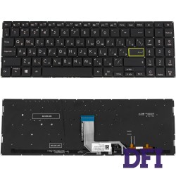 Клавіатура для ноутбука ASUS (X513, X531 series) rus, black, без кадру, підсвічування клавіш