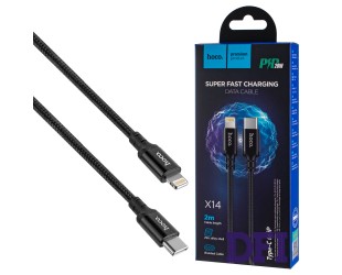 Кабель HOCO X14 Times Speed Type-C to iP 3A, 20W, Black, 2м