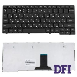 Клавіатура для ноутбука LENOVO (S10-3S, S100, S110) rus, black, black frame