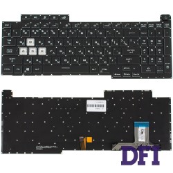 Клавіатура для ноутбука ASUS (G713 series 2021 year) rus, black, без кадру, підсвічування клавіш (RGB 4)