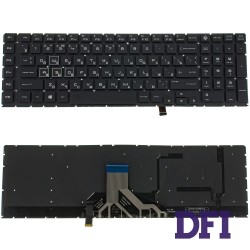 Клавіатура для ноутбука HP (Omen: 17-CB series) rus, black, без кадру, підсвічування клавіш (RGB)