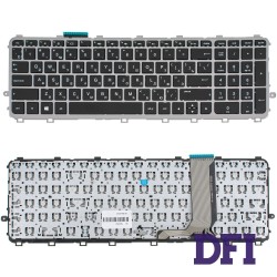 Клавіатура для ноутбука HP (Envy: 15-J, 15T-J, 15Z-J, 17-J, 17T-J series) rus, silver