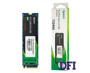 Жесткий диск M.2 2280 SSD  512Gb Apacer Series, AP512GAS2280P4-1, NVMe, PCI Express 3.0 x4, 3D NAND TLC, зап/чт. - 1500/2100мб/с