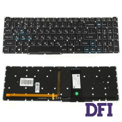 Клавіатура для ноутбука ACER (Nitro: AN515-54) rus, black, без фрейма, підсвічування клавішRGB (оригінал)