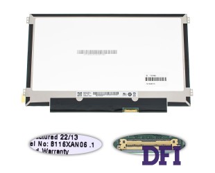 Матрица 11.6 B116XAN06.1 (1366*768, 30pin(eDP), LED, SLIM(горизонтальные ушки), матовая, разъем справа внизу) для ноутбука