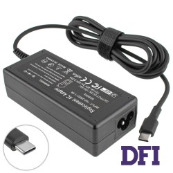 Блок питания для ноутбука ACER USB-C 65W (5V-20.3V), USB3.1/Type-C/USB-C, (Replacement AC Adapter) Black