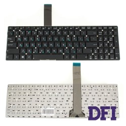 Клавіатура для ноутбука ASUS (K55, K75A, K75VD, K75VJ, K75VM, U57) rus, black, без фрейма