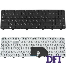 Клавіатура для ноутбука HP (Pavilion: dv6-6000, dv6-6b, dv6-6c), rus, black, з фреймом