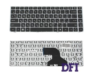 Клавиатура для ноутбука HP (ProBook: 4330s, 4331s, 4430s, 4431s, 4435s, 4436s) rus, black, silver frame