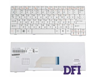 Клавиатура для ноутбука LENOVO (S10-2, S100c), rus, white