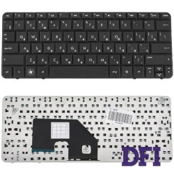 Клавіатура для ноутбука HP (Mini: 110-3000, 110-3100, CQ10-400, CQ10-500, CQ10-600, CQ10-700, CQ10-800) rus, black