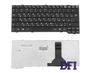 Клавіатура для ноутбука FUJITSU (AM: Pa3515, Pa3553, P5710, Pi3650, Li3710, ES: D9510, V6505, V6545, X9510) rus, black (13.3)