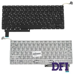 Клавиатура для ноутбука APPLE (MacBook Pro: A1286 (2009-2012)) rus, black, BIG Enter