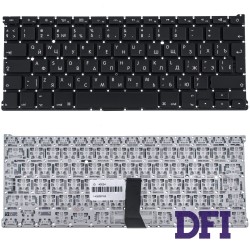 Клавиатура для ноутбука APPLE (MacBook Air: A1369, A1466 (2011-2017)) rus, black, BIG Enter