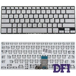 Клавіатура для ноутбука ASUS (GX500, NX500 series) rus, silver, без фрейму