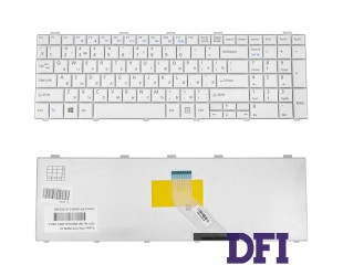Клавіатура для ноутбука FUJITSU (LB: A530, A531, AH512, AH530, AH531, NH751) rus, white