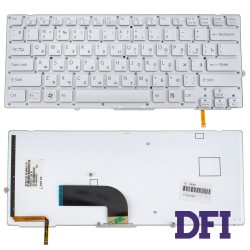 Клавиатура для ноутбука SONY (VPC-SB, VPC-SD series) rus, silver, без фрейма, подсветка клавиш