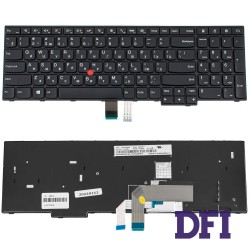 Клавіатура для ноутбука LENOVO (ThinkPad: E550, E555) rus, black
