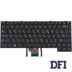 Клавіатура для ноутбука DELL (Latitude: E6430u) rus, black, підсвічування клавіш