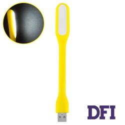 Лампа-светильник гибкая USB, 5v, 1.2w, Желтый