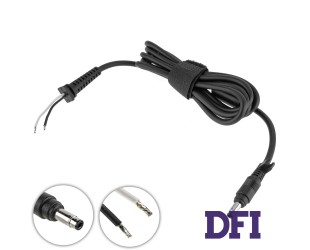 Оригинальный DC кабель питания для БП HP 90W 4.8x1.7мм, 2 провода, (2x1мм), прямой штекер (от БП к ноутбуку)