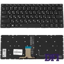 Клавіатура для ноутбука LENOVO (IdeaPad 310-14 series) rus, black, без фрейма, підсвічування клавіш