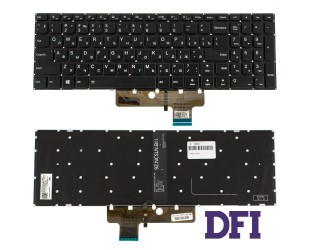 Клавіатура для ноутбука LENOVO (IdeaPad 310S-15 series) rus, black, без фрейма, підсвічування клавіш
