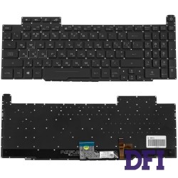 Клавіатура для ноутбука ASUS (GM501 series) rus, black, без фрейма, підсвічування клавіш(оригінал)