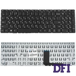 Клавіатура для ноутбука LENOVO (IdeaPad 110-15ACL) rus, black, без фрейма